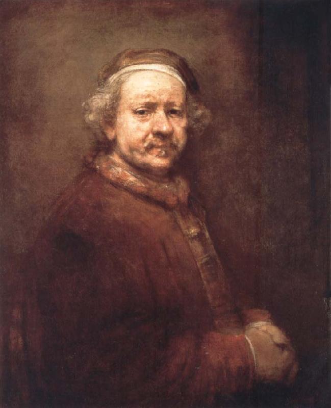 REMBRANDT Harmenszoon van Rijn Self-Portrait at the Age of 63,1669 oil painting picture